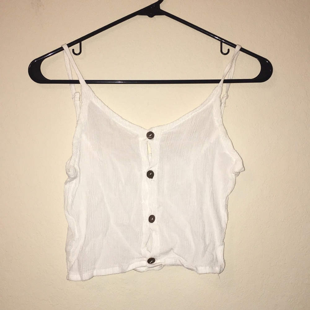 Cotton White Beach Tank